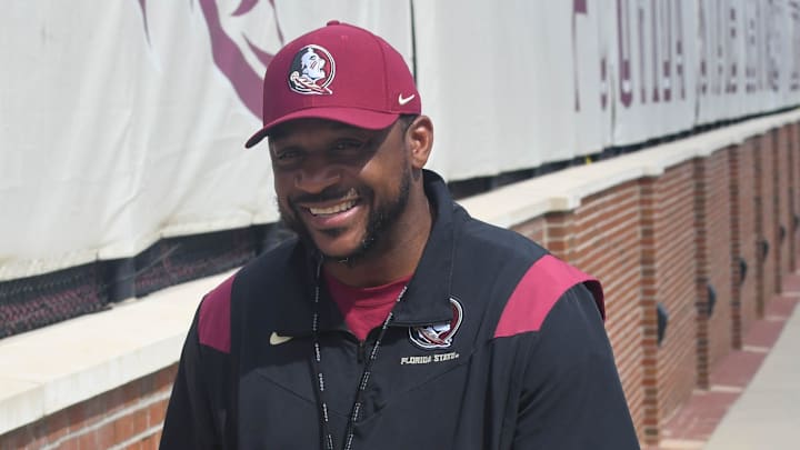 Florida State football and coaches players arrive for the fifth FSU spring football practice of the 2023 season on Thursday, March 23.

Patrick Surtain 1 Of 1