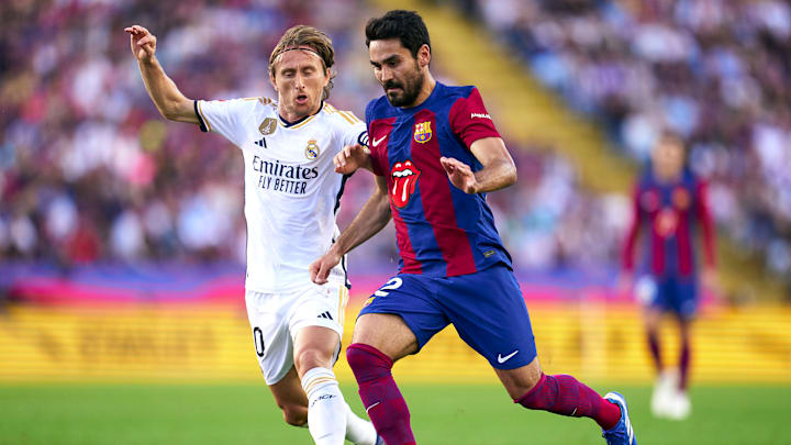 Luka Modric e Ilkay Gundogan serán dos piezas claves en el medio campo para Real Madrid y FC Barcelona en la final de la Supercopa de España