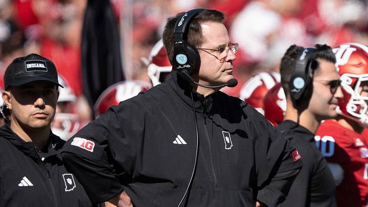 Indiana Head Coach Curt Cignetti during the Indiana versus Ohio State football game at Memorial Stadium on Saturday, Oct. 17, 2026. Indiana Head Coach Curt Cignetti during the Indiana versus Ohio State football game at Memorial Stadium on Saturday, Oct. 17, 2026.