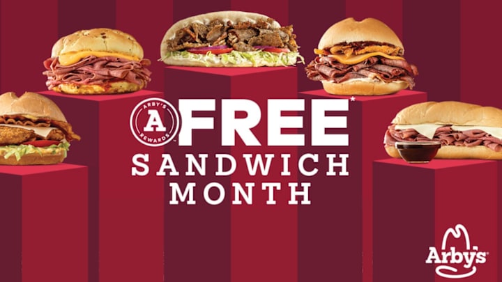 Arby's Free Sandwich Month
