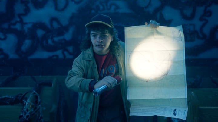 STRANGER THINGS: SEASON 5. Gaten Matarazzo as Dustin Henderson in Stranger Things: Season 5. Cr. COURTESY OF NETFLIX © 2025