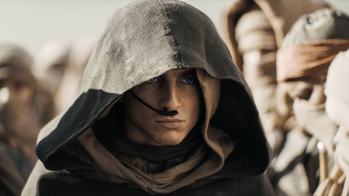 TIMOTHÉE CHALAMET as Paul Atreides in Warner Bros. Pictures and Legendary Pictures’ action adventure “DUNE: PART TWO,” a Warner Bros. Pictures release. Photo Credit: Courtesy Warner Bros. Pictures © 2023 Warner Bros. Entertainment Inc. All Rights Reserved. TIMOTHÉE CHALAMET as Paul Atreides in Warner Bros. Pictures and Legendary Pictures’ action adventure “DUNE: PART TWO,” a Warner Bros. Pictures release. Photo Credit: Courtesy Warner Bros. Pictures © 2023 Warner Bros. Entertainment Inc. All Rights Reserved.