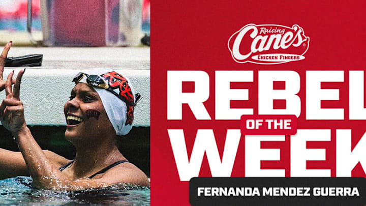 Fernanda Mendez Guerra earned four medals at the Mountain West Championship. Fernanda Mendez Guerra earned four medals at the Mountain West Championship.