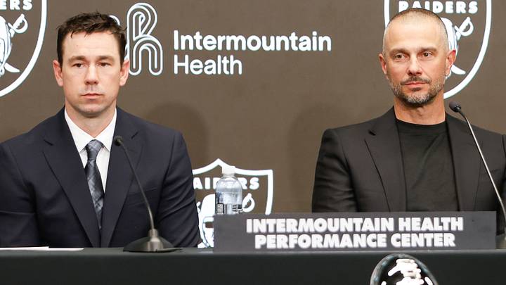 Raiders head coach Klint Kubiak Raiders head coach Klint Kubiak