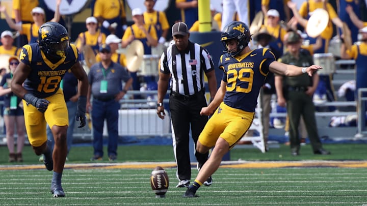 West Virginia University kicker Ethan Head West Virginia University kicker Ethan Head