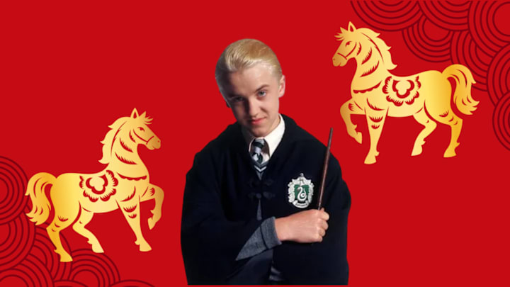Draco Malfoy, played by Tom Felton, has become the face of the Year of the Fire Horse in China. 