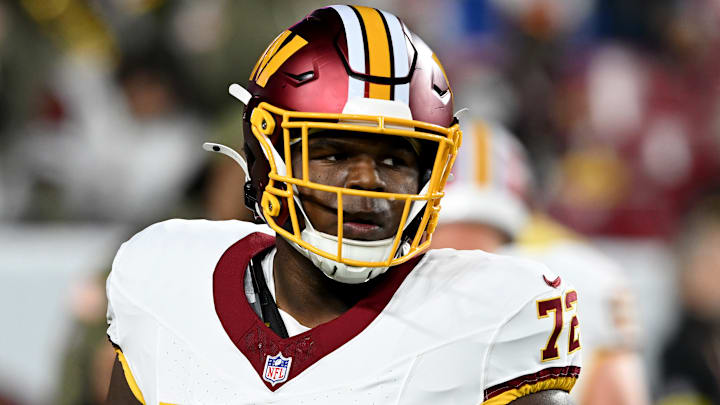Washington Commanders offensive tackle Josh Conerly Jr. Washington Commanders offensive tackle Josh Conerly Jr.