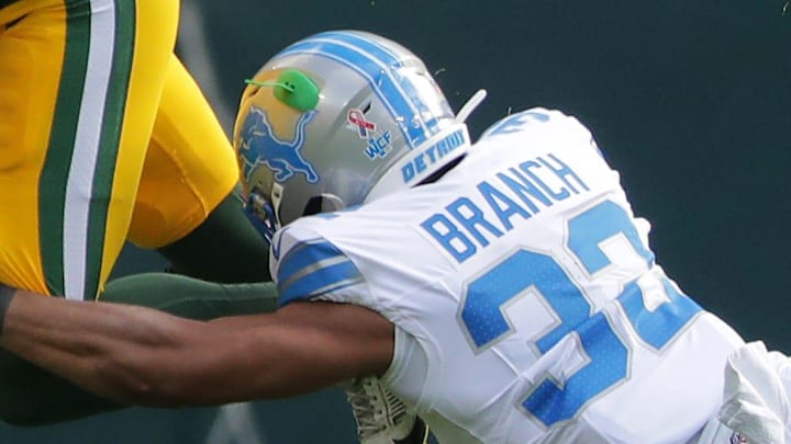 Detroit Lions safety Brian Branch (32).