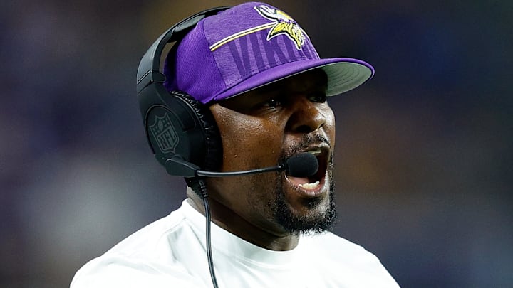 Minnesota Vikings defensive coordinator Brian Flores