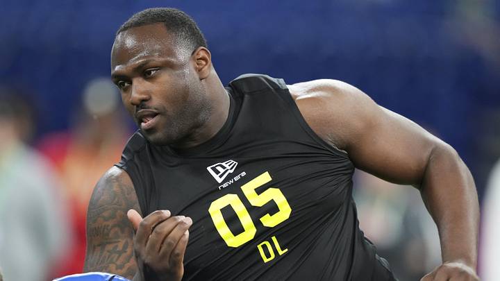 Feb 26, 2026; Indianapolis, IN, USA; Clemson defensive lineman Demonte Capehart (DL05) during the NFL Scouting Combine at Lucas Oil Stadium. Mandatory Credit: Kirby Lee-Imagn Images Feb 26, 2026; Indianapolis, IN, USA; Clemson defensive lineman Demonte Capehart (DL05) during the NFL Scouting Combine at Lucas Oil Stadium. Mandatory Credit: Kirby Lee-Imagn Images