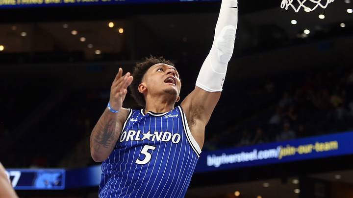 Oct 7, 2026; Memphis, Tennessee, USA; Orlando Magic forward Paolo Banchero (5) shoots during the second quarter against the Memphis Grizzlies at FedExForum. Mandatory Credit: Petre Thomas-Imagn Images Oct 7, 2026; Memphis, Tennessee, USA; Orlando Magic forward Paolo Banchero (5) shoots during the second quarter against the Memphis Grizzlies at FedExForum. Mandatory Credit: Petre Thomas-Imagn Images
