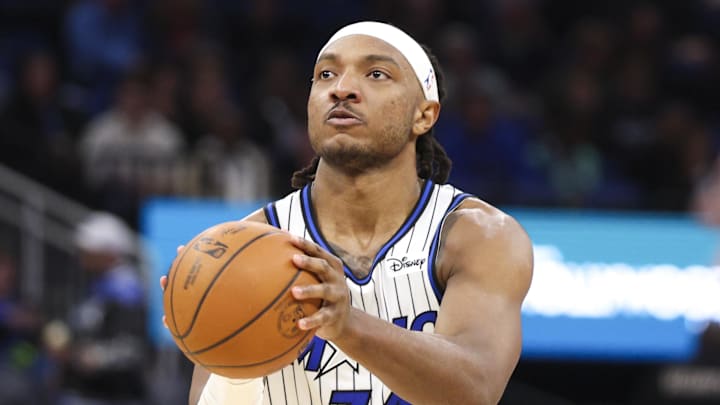 Nov 10, 2025; Orlando, Florida, USA; Orlando Magic center Wendell Carter Jr. (34) shoots the ball against the Portland Trail Blazers in the third quarter at Kia Center. Mandatory Credit: Nathan Ray Seebeck-Imagn Images Nov 10, 2025; Orlando, Florida, USA; Orlando Magic center Wendell Carter Jr. (34) shoots the ball against the Portland Trail Blazers in the third quarter at Kia Center. Mandatory Credit: Nathan Ray Seebeck-Imagn Images