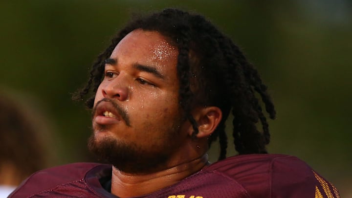 Arizona State offensive lineman 	Steven Miller (71) during football practice on Aug. 2, 2019 in Tempe, Ariz.

Arizona State Football Practice 2019

Arizona State offensive lineman 	Steven Miller (71) during football practice on Aug. 2, 2019 in Tempe, Ariz.