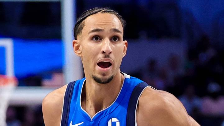 Dallas Mavericks forward Zaccharie Risacher (10) against the San Antonio Spurs at American Airlines Center on Oct. 24, 2026.