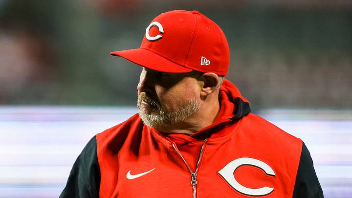 Cincinnati Reds pitching coach Derek Johnson (36) walks off the field