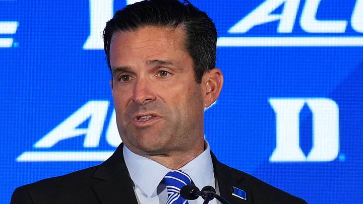 Jul 17, 2026; Charlotte, NC, USA; Duke head coach Manny Diaz talks with the media during interviews at Hilton Charlotte Uptown. Mandatory Credit: Jim Dedmon-Imagn Images Jul 17, 2026; Charlotte, NC, USA; Duke head coach Manny Diaz talks with the media during interviews at Hilton Charlotte Uptown. Mandatory Credit: Jim Dedmon-Imagn Images