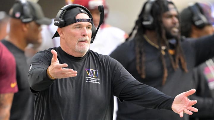 Washington Commanders head coach Dan Quinn