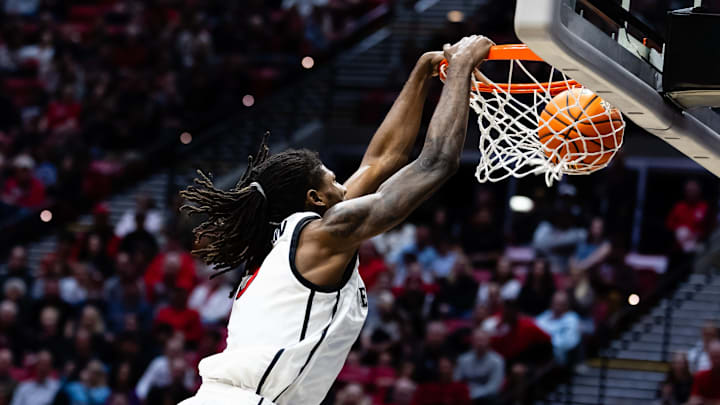 San Diego State Aztecs forward Pharaoh Compton (5).