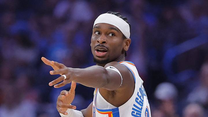 Oct 7, 2026; Oklahoma City, Oklahoma, USA; Oklahoma City Thunder guard Shai Gilgeous-Alexander (2) gestures after scoring against the Milwaukee Bucks during the first half of a preseason game at Paycom Center. Mandatory Credit: Alonzo Adams-Imagn Images Oct 7, 2026; Oklahoma City, Oklahoma, USA; Oklahoma City Thunder guard Shai Gilgeous-Alexander (2) gestures after scoring against the Milwaukee Bucks during the first half of a preseason game at Paycom Center. Mandatory Credit: Alonzo Adams-Imagn Images