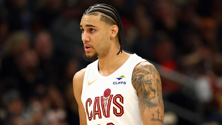 Cleveland Cavaliers guard Jaylon Tyson (20)