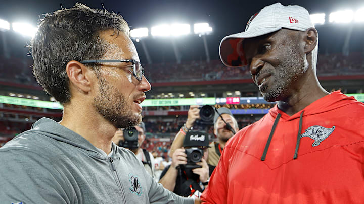 After missing on Mike McDaniel, the Tampa Bay Buccaneers have an obvious -- albeit risky -- choice to lean on next. After missing on Mike McDaniel, the Tampa Bay Buccaneers have an obvious -- albeit risky -- choice to lean on next.