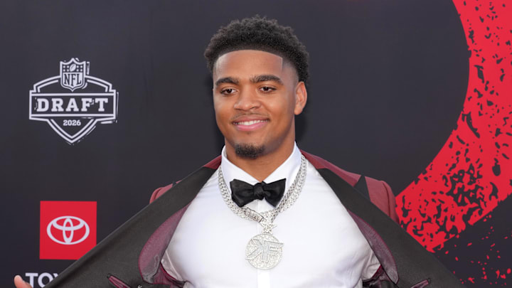 Auburn Tigers defensive end Keldric Faulk poses on the red carpet