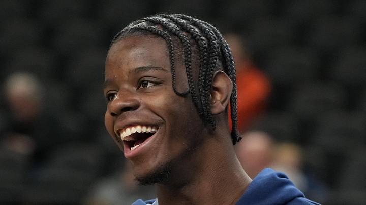 Mar 18, 2026; Greenville, SC, USA; North Carolina Tar Heels forward Caleb Wilson (8) during a practice session ahead of the first round of the men's 2026 NCAA Tournament at Bon Secours Wellness Arena. Mandatory Credit: Bob Donnan-Imagn Images Mar 18, 2026; Greenville, SC, USA; North Carolina Tar Heels forward Caleb Wilson (8) during a practice session ahead of the first round of the men's 2026 NCAA Tournament at Bon Secours Wellness Arena. Mandatory Credit: Bob Donnan-Imagn Images