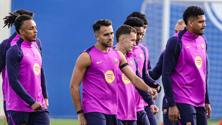 Le FC Barcelone à l'entrainement avant la Liga