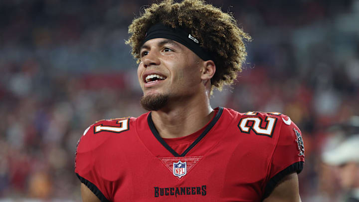 Tampa Bay Buccaneers cornerback Zyon McCollum (27) Mandatory Credit: Kim Klement Neitzel-Imagn Images