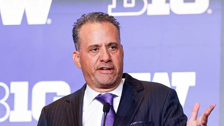 Jul 30, 2026; Chicago, IL, USA; Washington Football head coach Jedd Fisch speaks during Big Ten Media Days at Hilton Chicago. Mandatory Credit: Kamil Krzaczynski-Imagn Images Jul 30, 2026; Chicago, IL, USA; Washington Football head coach Jedd Fisch speaks during Big Ten Media Days at Hilton Chicago. Mandatory Credit: Kamil Krzaczynski-Imagn Images