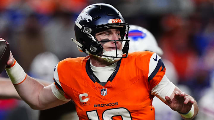 Denver Broncos quarterback Bo Nix