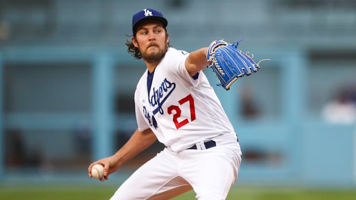 Trevor Bauer jugó para los Dodgers de Los Angeles de la MLB
