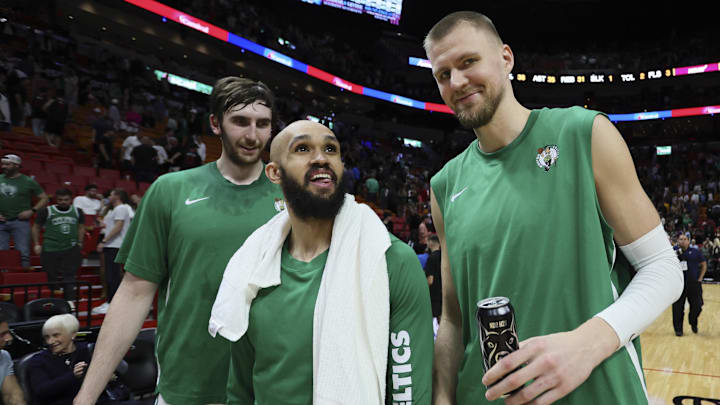 Luke Kornet and Kristaps Porzingis were among the Celtics to depart this offseason. 