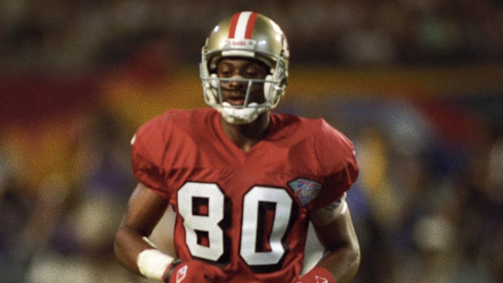San Francisco 49ers receiver Jerry Rice (80)