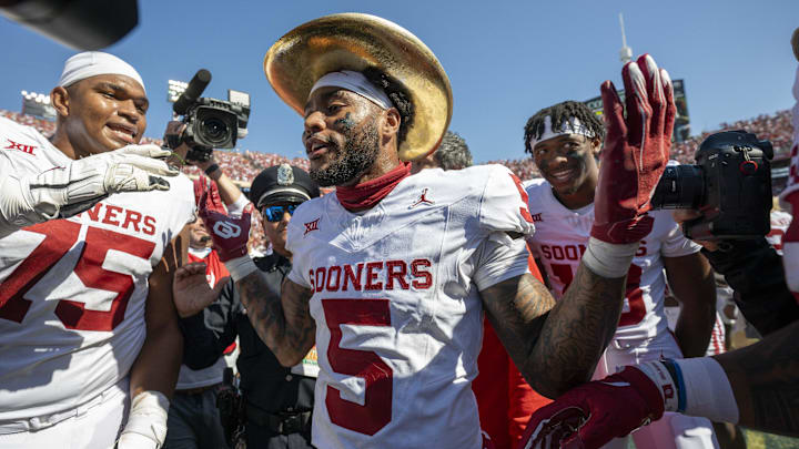 Oklahoma defensive back Woodi Washington. Oklahoma defensive back Woodi Washington.