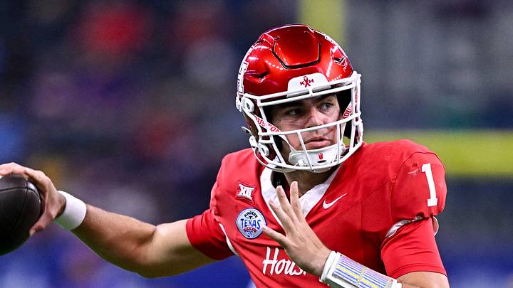 Dec 27, 2025; Houston, TX, USA; Houston Cougars quarterback Conner Weigman (1) warms up prior to the game against the Louisiana State Tigers at NRG Stadium. Mandatory Credit: Maria Lysaker-Imagn Images Dec 27, 2025; Houston, TX, USA; Houston Cougars quarterback Conner Weigman (1) warms up prior to the game against the Louisiana State Tigers at NRG Stadium. Mandatory Credit: Maria Lysaker-Imagn Images