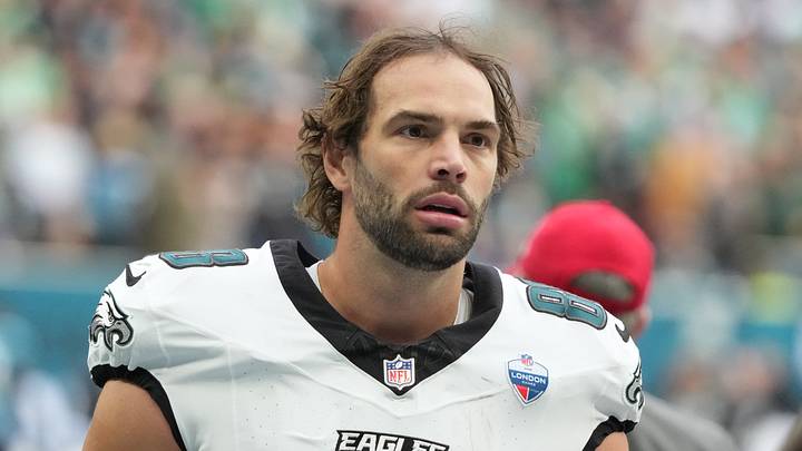 Philadelphia Eagles tight end Dallas Goedert (88) looks on