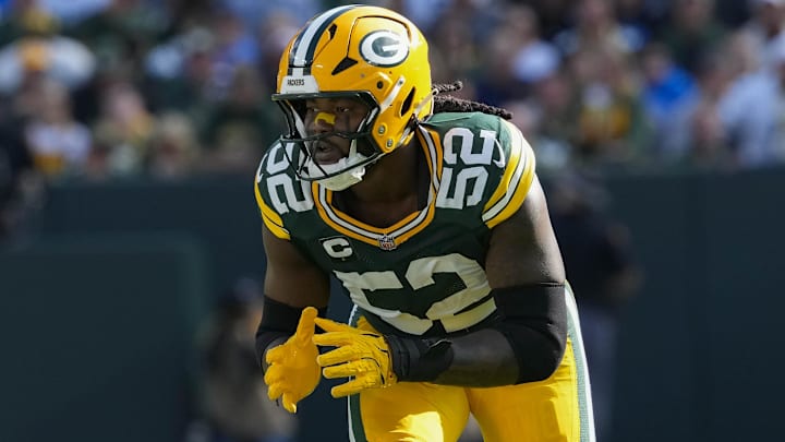 Green Bay Packers OLB Rashan Gary during the game against the Detroit Lions at Lambeau Field. Green Bay Packers OLB Rashan Gary during the game against the Detroit Lions at Lambeau Field.