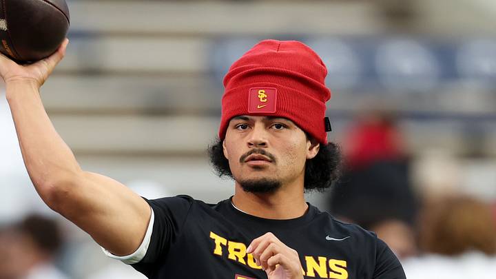 Oct 10, 2026; University Park, Pennsylvania, USA; Southern California Trojans quarterback Jayden Maiava (14) throws a pass during a warmup prior to the game against the Penn State Nittany Lions at West Shore Home Field at Beaver Stadium. Oct 10, 2026; University Park, Pennsylvania, USA; Southern California Trojans quarterback Jayden Maiava (14) throws a pass during a warmup prior to the game against the Penn State Nittany Lions at West Shore Home Field at Beaver Stadium.