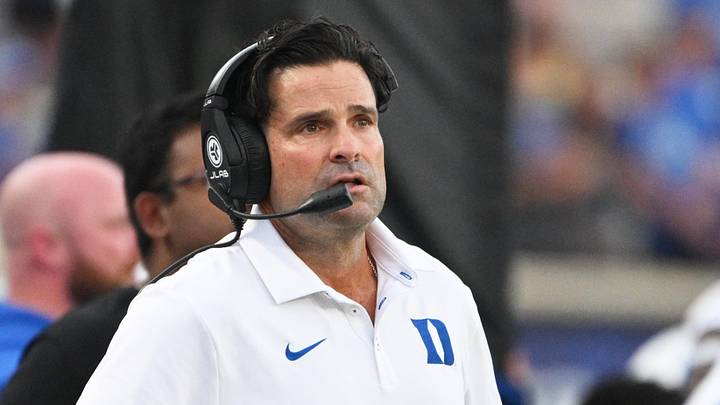 Sep 5, 2026; Durham, North Carolina, USA; Duke Blue Devils head coach Manny Diaz looks on during the second half against the Tulane Green Wave at Wallace Wade Stadium. Mandatory Credit: Zachary Taft-Imagn Images Sep 5, 2026; Durham, North Carolina, USA; Duke Blue Devils head coach Manny Diaz looks on during the second half against the Tulane Green Wave at Wallace Wade Stadium. Mandatory Credit: Zachary Taft-Imagn Images