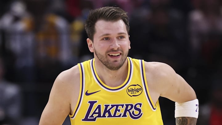 Los Angeles Lakers guard Luka Doncic Los Angeles Lakers guard Luka Doncic