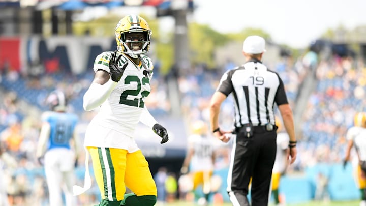 Green Bay Packers cornerback Robert Rochell waves to the fans during last week's win at Tennessee. Green Bay Packers cornerback Robert Rochell waves to the fans during last week's win at Tennessee.