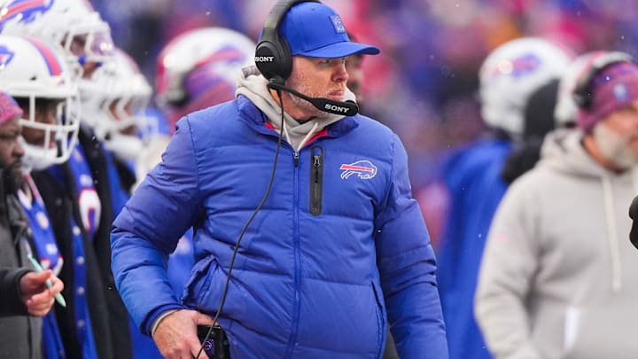 Buffalo Bills head coach Sean McDermott looks on during the fourth quarter against the Cincinnati Bengals.