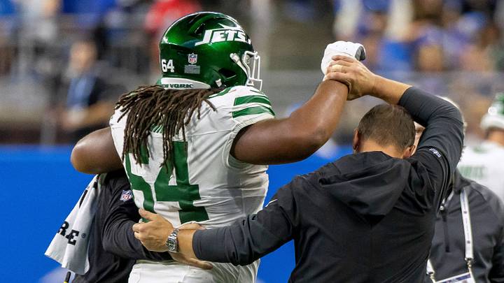 New York Jets offensive line Dylan Parham New York Jets offensive line Dylan Parham