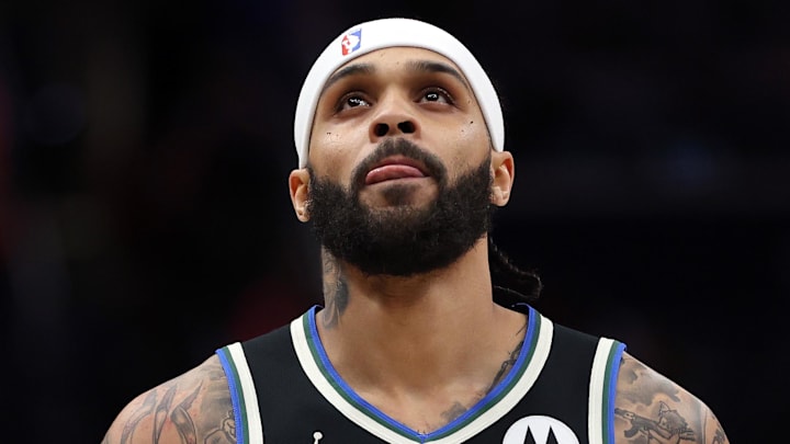 Milwaukee Bucks guard Gary Trent Jr. (5) looks on against the Washington Wizards at Capital One Arena on January 29, 2026. Milwaukee Bucks guard Gary Trent Jr. (5) looks on against the Washington Wizards at Capital One Arena on January 29, 2026.