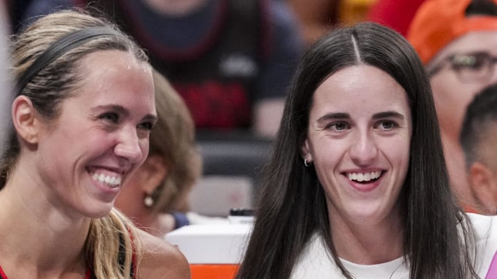Indiana Fever guards Lexie Hull (10) and Caitlin Clark (22) Indiana Fever guards Lexie Hull (10) and Caitlin Clark (22)