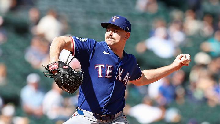 Texas Rangers relief pitcher Tyler Alexander. Credit: Richard Dizon-Imagn Images