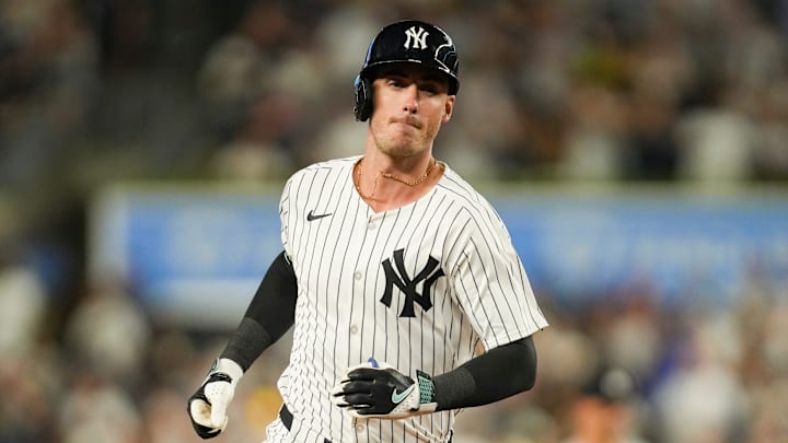 New York Yankees left fielder Cody Bellinger (35) rounds the bases after hitting a home run in a game against the Minnesota Twins at Yankee Stadium, Aug 13, 2025, Bronx, New York, USA. Yannick Peterhans/NorthJersey.com New York Yankees left fielder Cody Bellinger (35) rounds the bases after hitting a home run in a game against the Minnesota Twins at Yankee Stadium, Aug 13, 2025, Bronx, New York, USA. Yannick Peterhans/NorthJersey.com