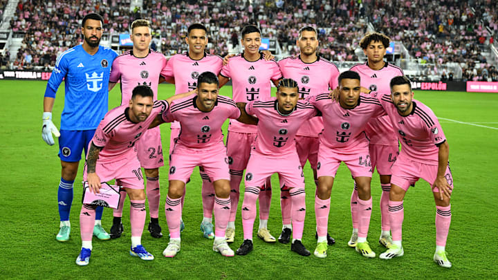 El once titular del Inter Miami CF en su amistoso contra Newell's Old Boys de Argentina.