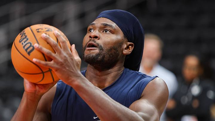 Oct 5, 2026; Atlanta, Georgia, USA; Memphis Grizzlies center Isaiah Stewart (28) warms up before a game against the Atlanta Hawks at State Farm Arena. Mandatory Credit: Brett Davis-Imagn Images Oct 5, 2026; Atlanta, Georgia, USA; Memphis Grizzlies center Isaiah Stewart (28) warms up before a game against the Atlanta Hawks at State Farm Arena. Mandatory Credit: Brett Davis-Imagn Images